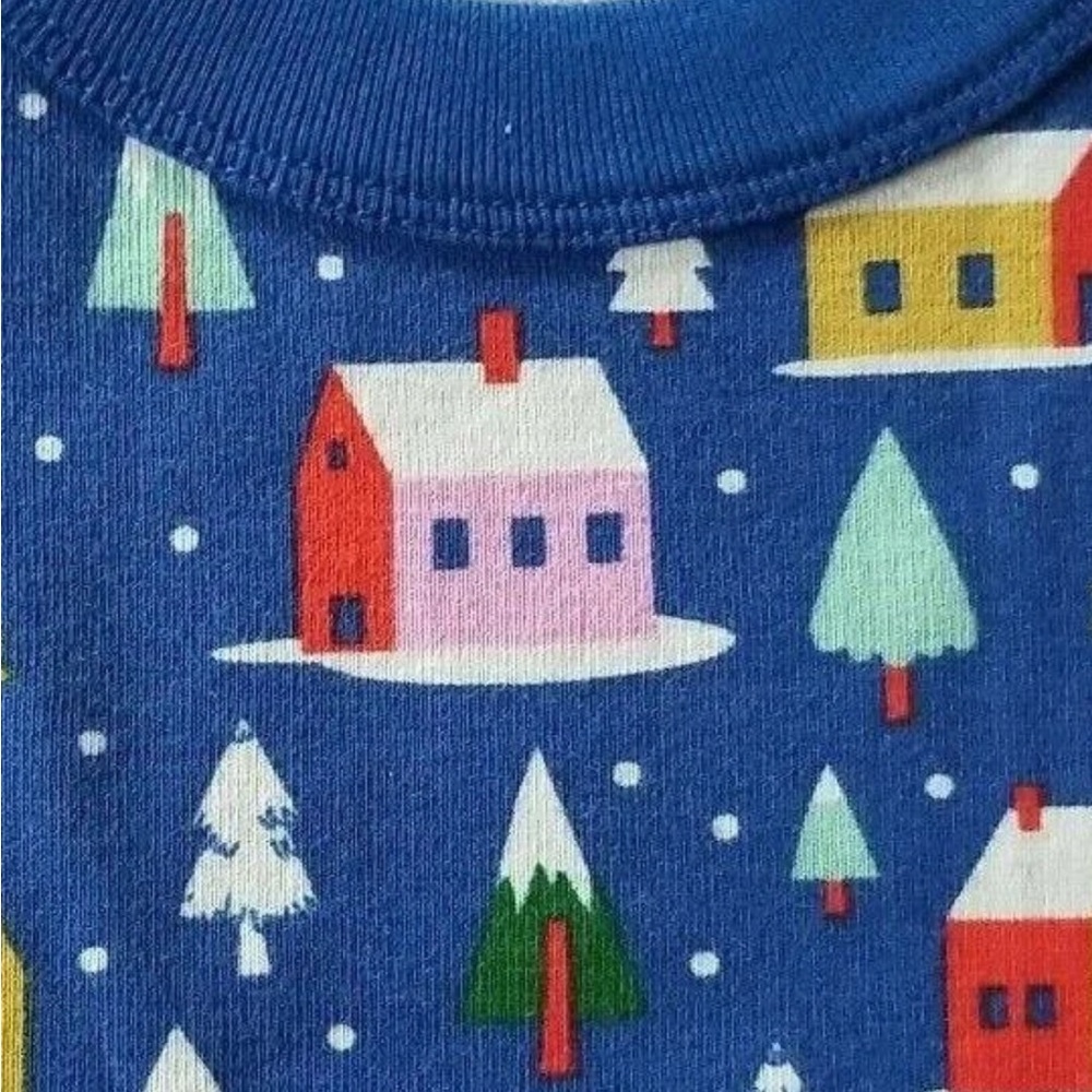Hanna Andersson Women's Long John Pajama Top Organic Cotton Hygge House L - Picture 3 of 4